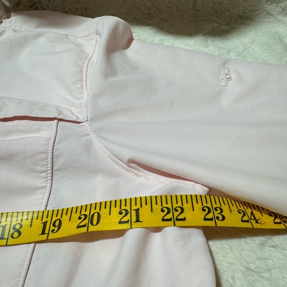 LL BEAN WOMEN'S VENTED LONG SLEEVE Soft Pink FISHING SHIRT - SIZE XL - Picture 13 of 14
